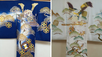 お宮参りのきもの男児